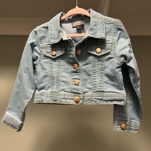 Kids Denim Jacket with Gold Buttons